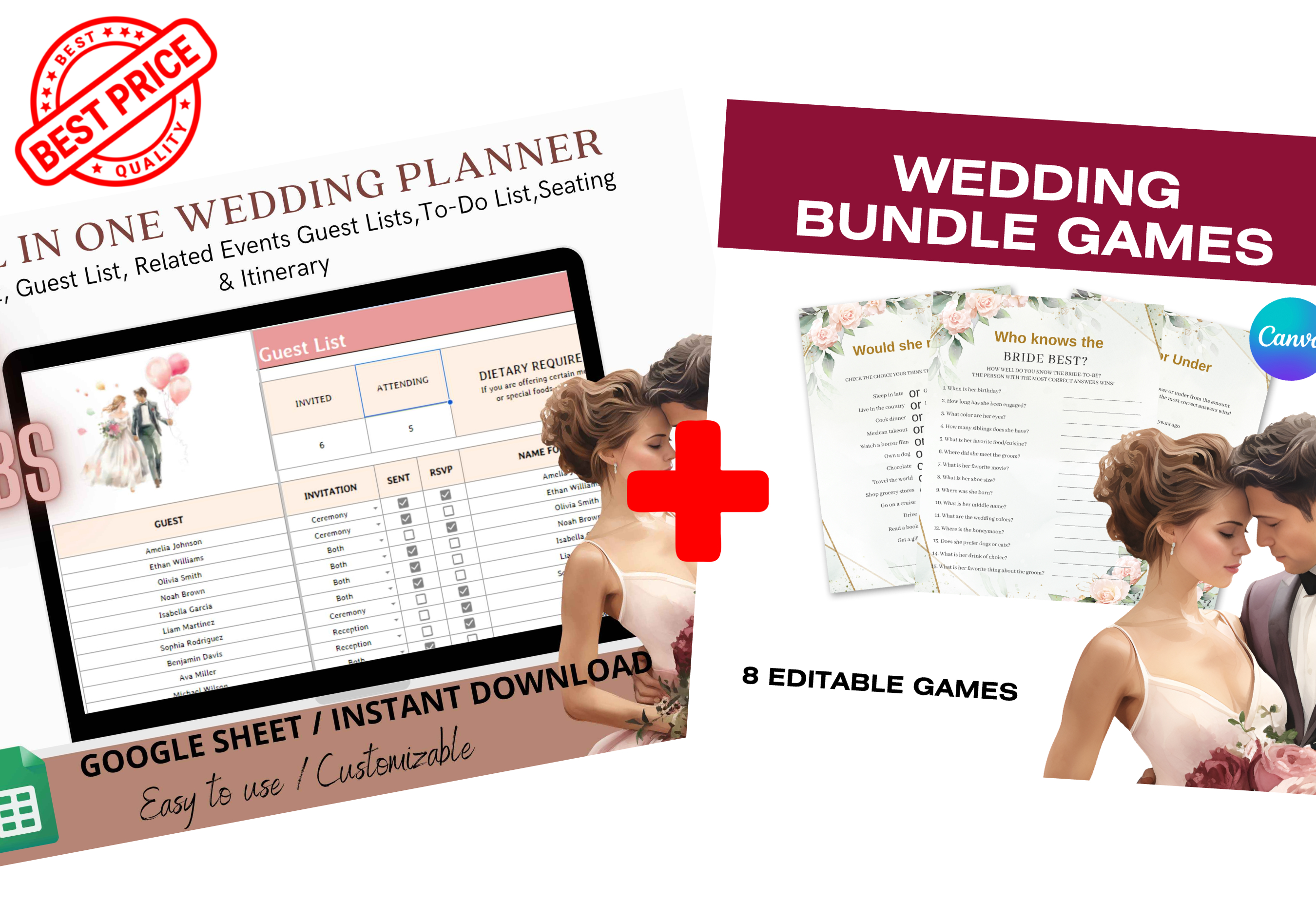 Effortless Wedding Planning & Fun Bridal Shower Games – All in One!